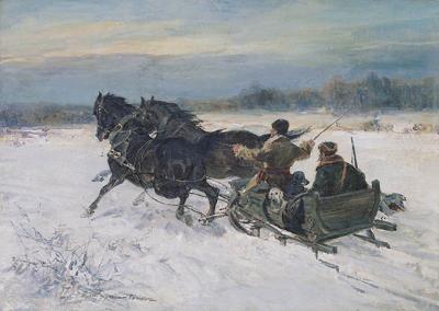 SANNA, POWRÓT Z POLOWANIA, OK. 1930