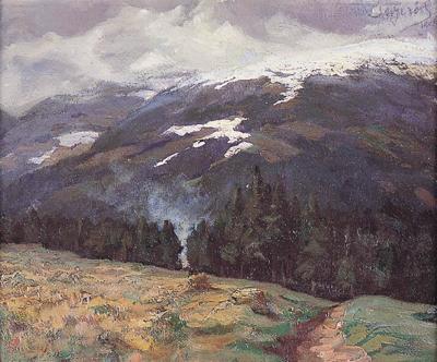 PEJZAŻ GÓRSKI, 1908
