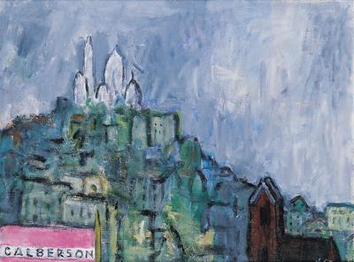 PEJZAŻ PARYSKI - MONTMARTRE, 1973