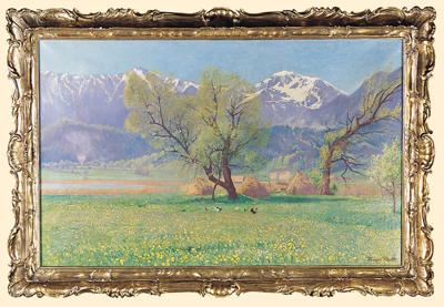 WIOSNA NAD JEZIOREM, PRZED 1914