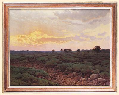 KRAJOBRAZ O ZACHODZIE, OK. 1910
