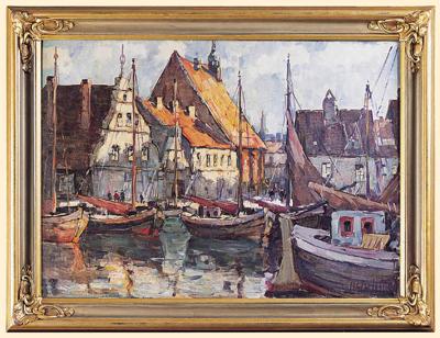 PORT RYBACKI NAD BAŁTYKIEM, OK. 1920