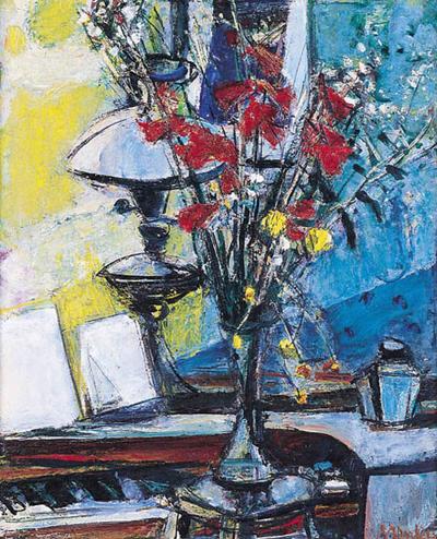MARTWA NATURA Z LAMPĄ, OK. 1960