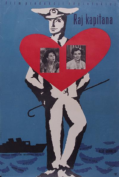 PLAKAT DO FILMU „RAJ KAPITANA”, 1957
