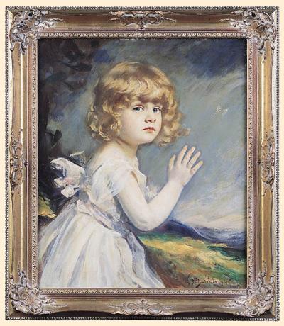 MOTYLEK - PORTRET CÓRKI ARTYSTY, OK. 1917