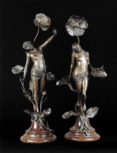 PARA FIGUR - FLORA (AKTY W KWIATACH), 1890