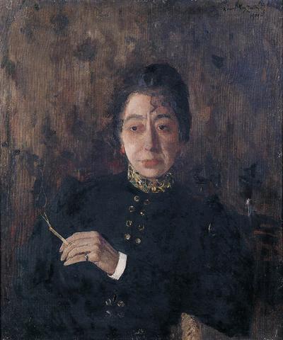 PORTRET PANI Z PAPIEROSEM, 1909