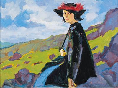 PORTRET KOBIETY W KAPELUSZU..., OK. 1910
