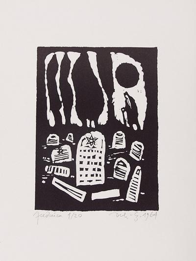 RYCINA 21 Z CYKLU JUDAICA, 1964