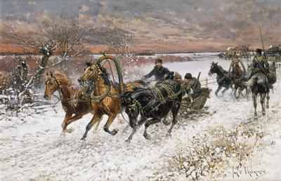 ZIMOWE PODRÓŻE, OK. 1890
