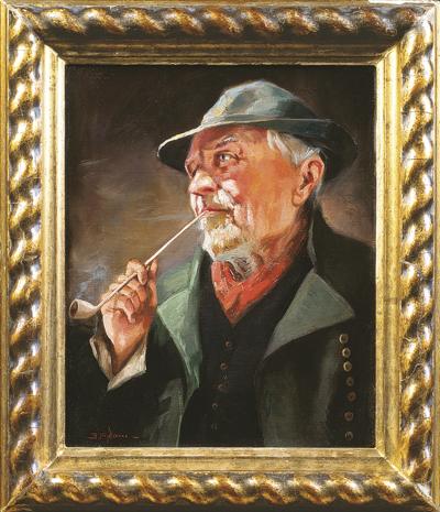 PORTRET MĘŻCZYZNY Z FAJKĄ