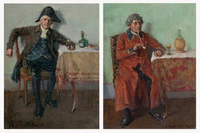 Z FAJKĄ PRZY WINIE / KIELISZEK WINA