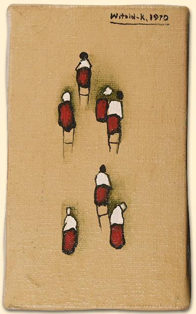 SYLWETKI KOBIET W BIAłO-CZERWONYCH UBRANIACH, 197