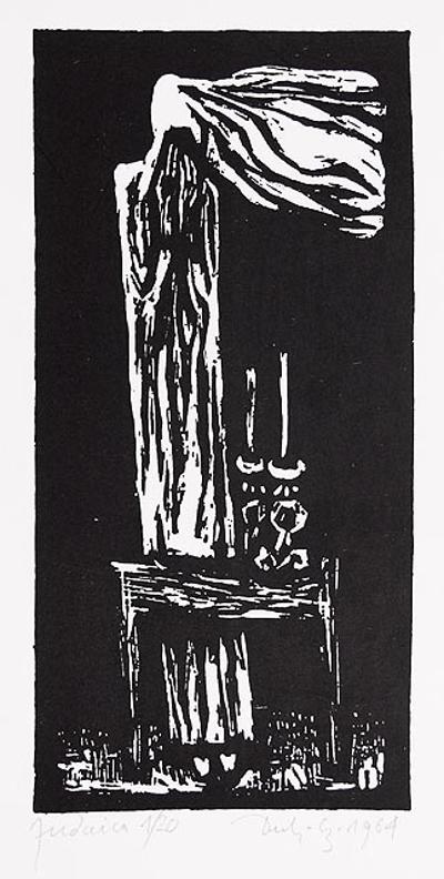 RYCINA 13 Z CYKLU JUDAICA, 1964