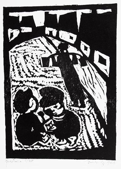 RYCINA 2 Z CYKLU JUDAICA, 1964