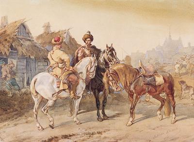 JEŹDŹCY, 1860