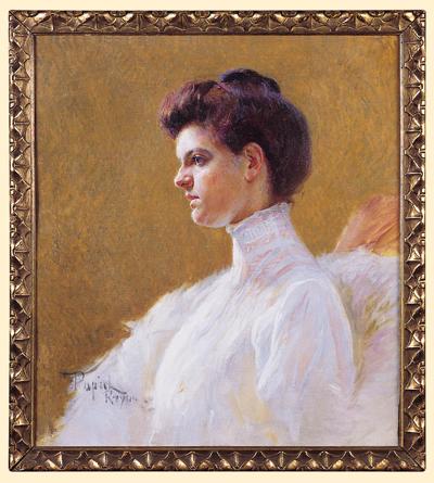 PORTRET MŁODEJ KOBIETY, OK. 1900