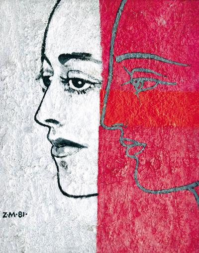 PORTRET BIAŁO-CZERWONY, 1981