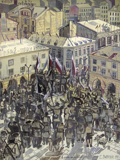 ŁÓDŹ - STARY RYNEK, 1983