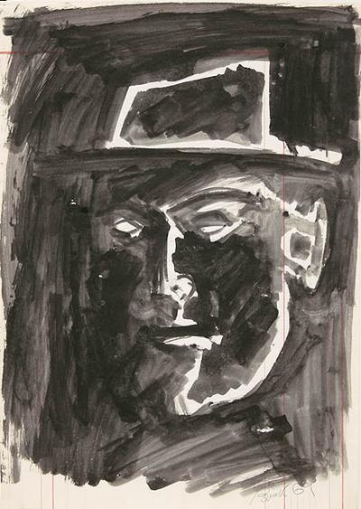 AUTOPORTRET W KAPELUSZU, 1964