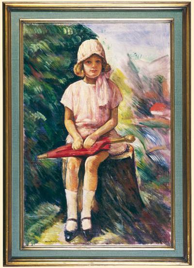 PORTRET DZIEWCZYNKI Z PARASOLKĄ, 1930