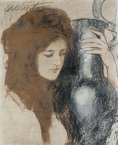 DZIEWCZYNA Z NIEBIESKIM WAZONEM, 1903