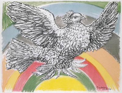 COLOMBE VOLANT (A L’ARC-EN-CIEL), 10 X 1952