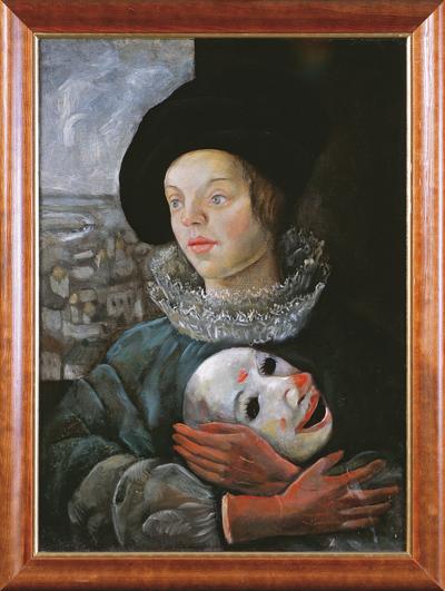 DZIEWCZYNA Z MASKĄ, OK. 1930