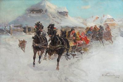 WYJAZD NA KULIG, 1928