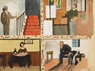 CZTERY SCENY WE WNĘTRZU, 1933