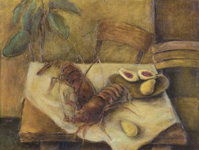MARTWA NATURA Z LANGUSTAMI, 1929-1930