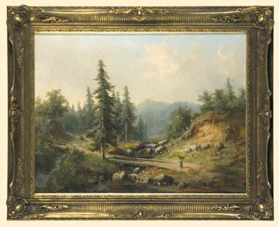 PEJZAż Z GóR SCHWARZWALDU, 1868