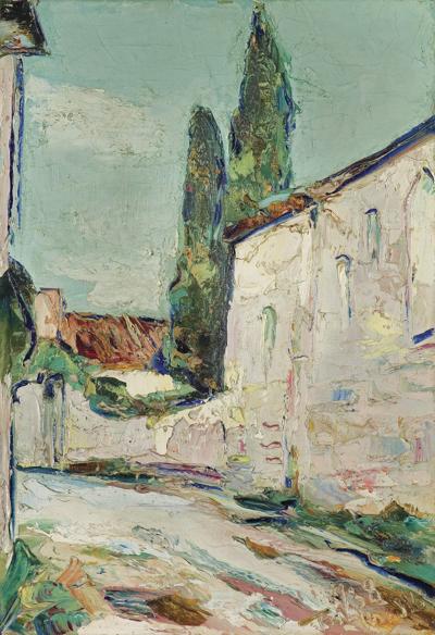 ULICZKA MIASTECZKA NA POłUDNIU FRANCJI, 1938