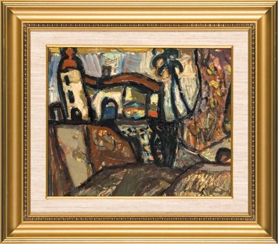 PEJZAŻ Z POŁUDNIOWEJ FRANCJI, 1960