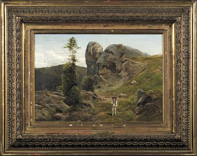 PEJZAŻ Z OKOLIC OJCOWA, 1880