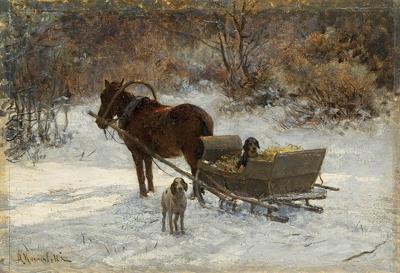 PSY PRZY SANIACH, OK. 1885