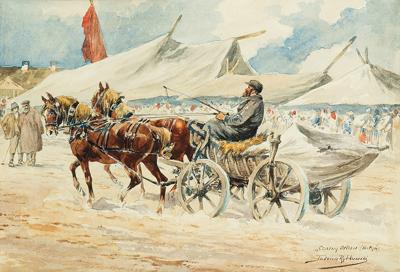 NA TARGU W CZARNYM OSTROWIE, OK. 1900