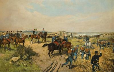 FRANCISZEK JÓZEF NA MANEWRACH..., 1885