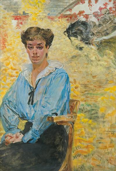 PANI W BŁĘKITNEJ BLUZCE, 1917