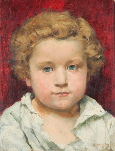 PORTRET JASNOWŁOSEGO DZIECKA, 1887