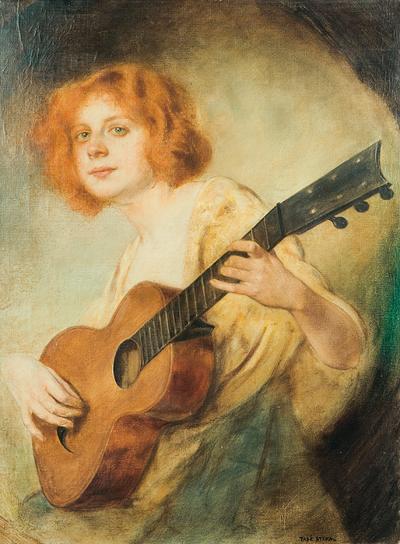 DZIEWCZYNA Z GITARĄ, OK. 1920