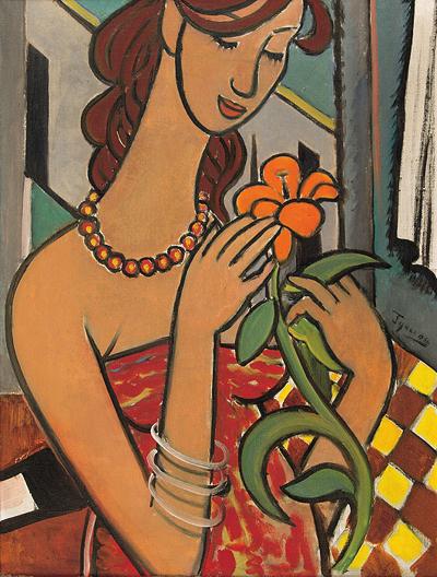DZIEWCZĘ Z KWIATEM, 1958