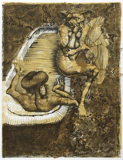 KąPIąCA SIę I SATYR