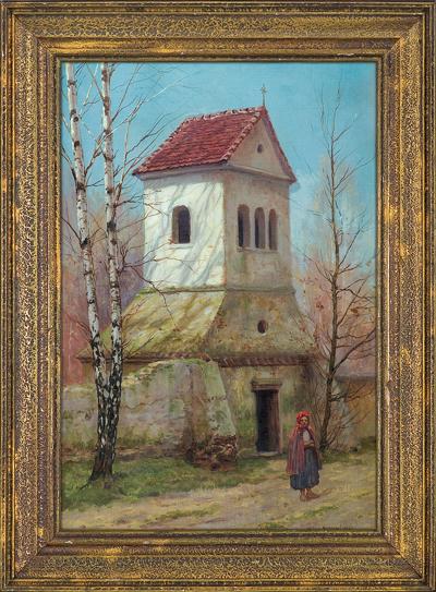 PRZED DZWONNICĄ, 1917