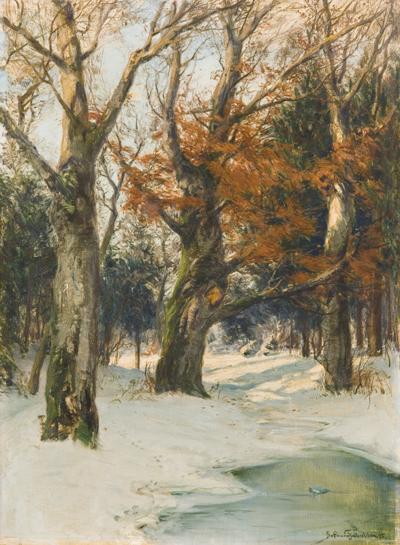 BUKI W ZIMOWYM SŁOŃCU, 1905