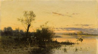 PEJZAŻ Z ŁÓDKĄ, 1873