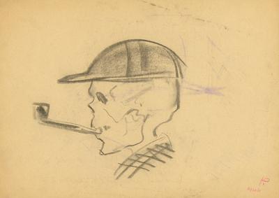 CZASZKA Z FAJKą, 1944