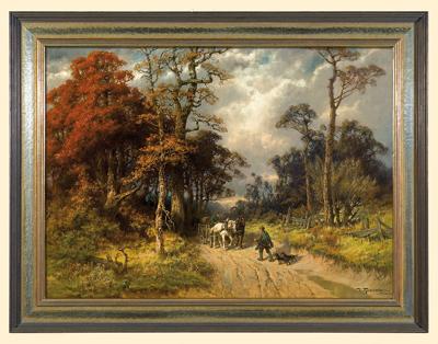 SPOTKANIE NA LEŚNEJ DRODZE, OK. 1900