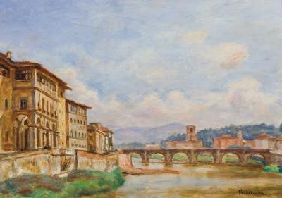 PONTE ALLE GRAZIE WE FLORENCJI, 1932