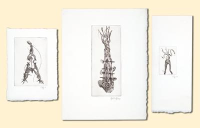 TRZY GRAFIKI Z MOTYWAMI MUZYCZNYMI, 1961